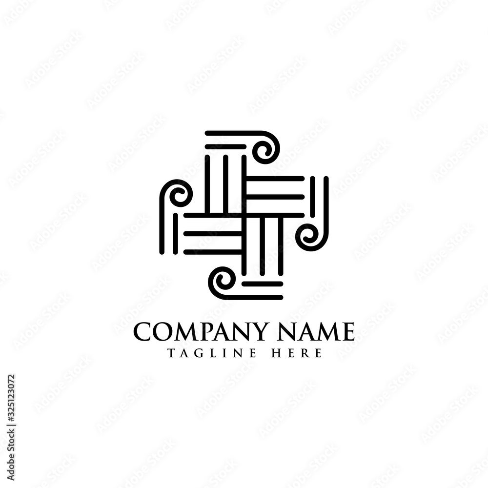 justice law Logo Template vector illustration design justice law Logo Template vector illustration design