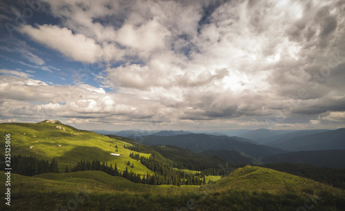 landscape with mountains and clouds © IoanBalasanu