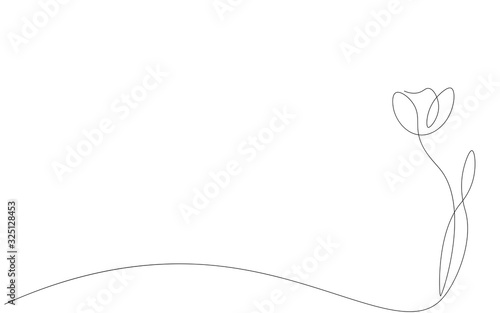 Wallpaper Mural Flower background tulip vector illustration Torontodigital.ca