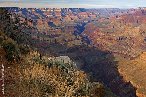 Landscape of the South Rim from Lipan Overlook, Grand Canyon National Park, Arizona, USA photo