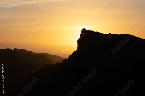 Ponta de São Lourenço at Sunrise in a warm winter morning