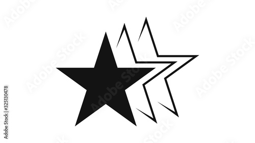 Fototapeta Naklejka Na Ścianę i Meble -  Star icons. Pictogram star with an interesting idea. Flat style, vector illustration.