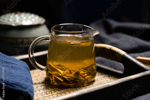 Pu'er tea cakes that people often drink in eastern areas photo