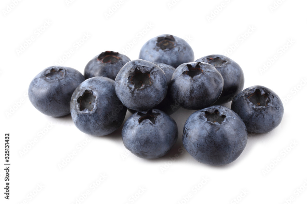 Blueberries isolated on white Blueberries isolated on white
