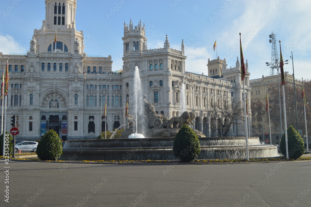 Fototapeta premium Plaza de Cibeles y Oficina de Correos