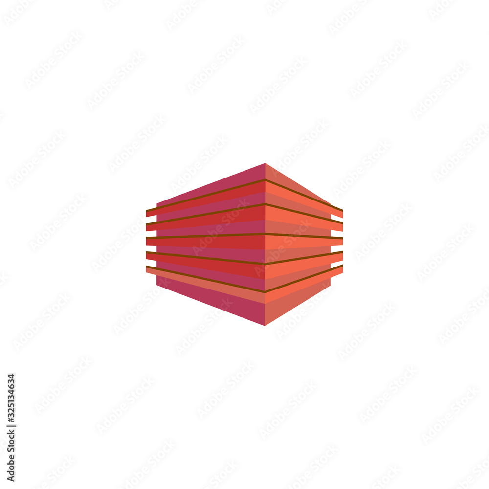 Office building, modern architecture vector illustration. Real estate ...