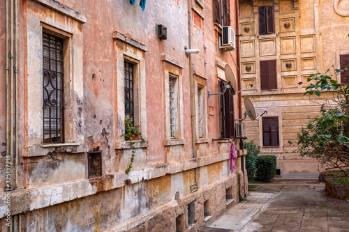 Rome, the Garbatella on the centenary of her birth. Houses squares,streets and streets entered history