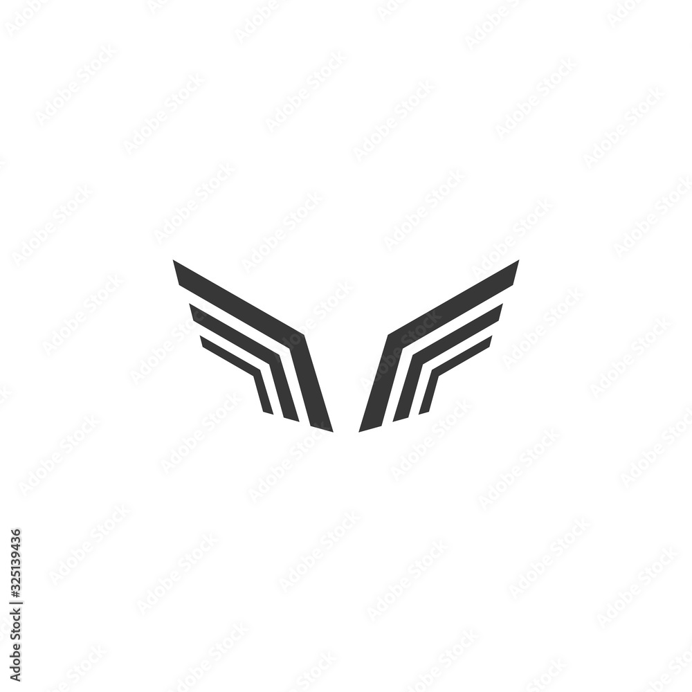 Wings Icon Logo Design Vector Template Wings Icon Logo Design Vector Template
