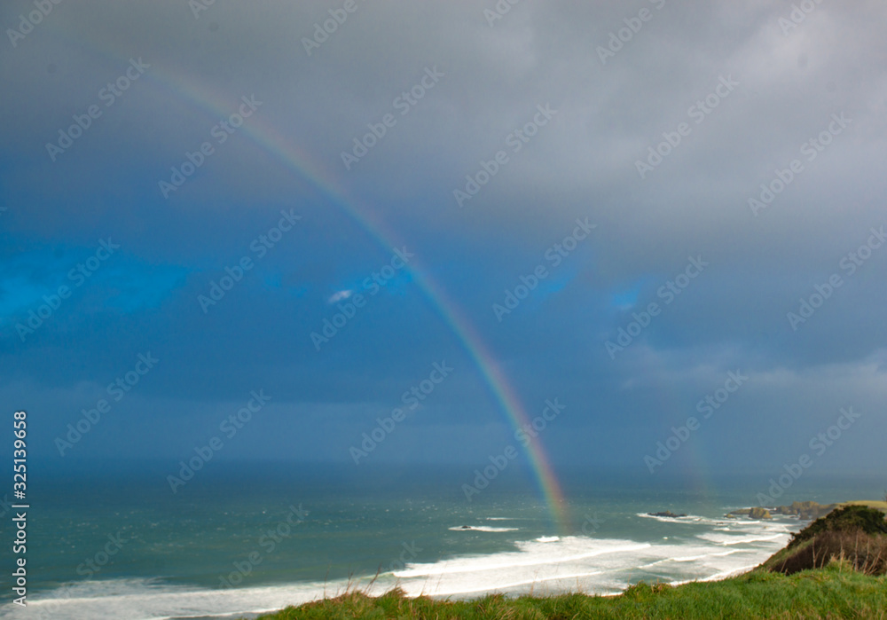 Double rainbow over the Causeway Coast, Northern Ireland Double rainbow over the Causeway Coast, Northern Ireland