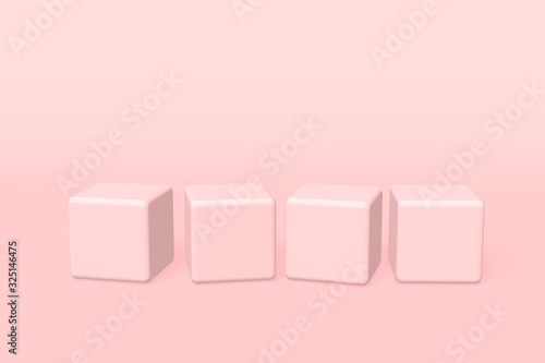 pink cubes © claris hearts