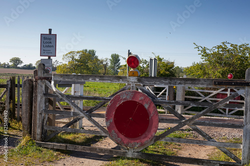 Fotografie Old railway level crossing