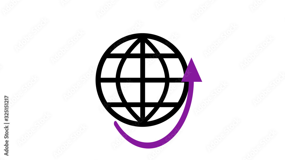 World internet connection logo symbol World internet connection logo symbol
