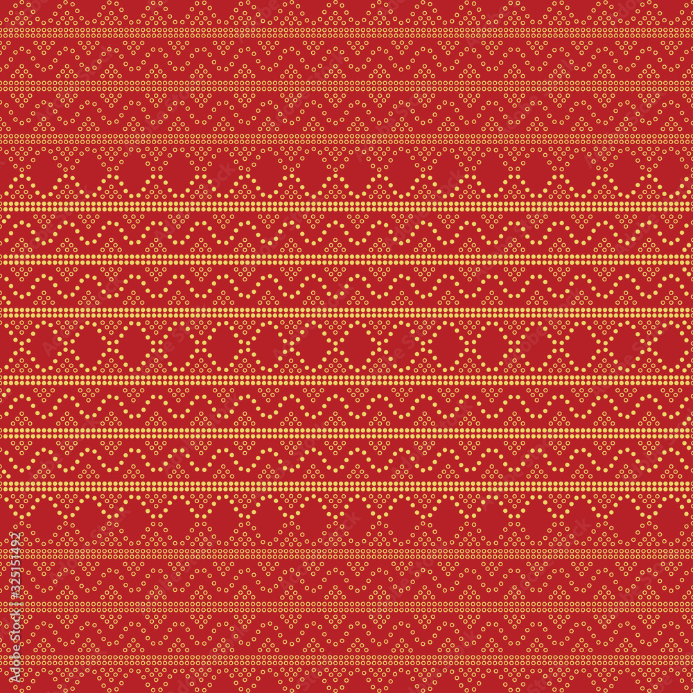 Seamless geometric ornamental pattern background. seamless traditional textile bandhani sari border. creative seamless indiant bandhani textures border design Seamless geometric ornamental pattern background. seamless traditional textile bandhani sari border. creative seamless indiant bandhani textures border design