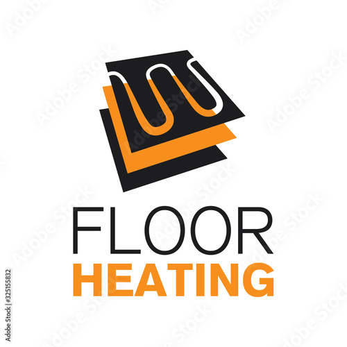Vector logo of Underfloor heating and heat