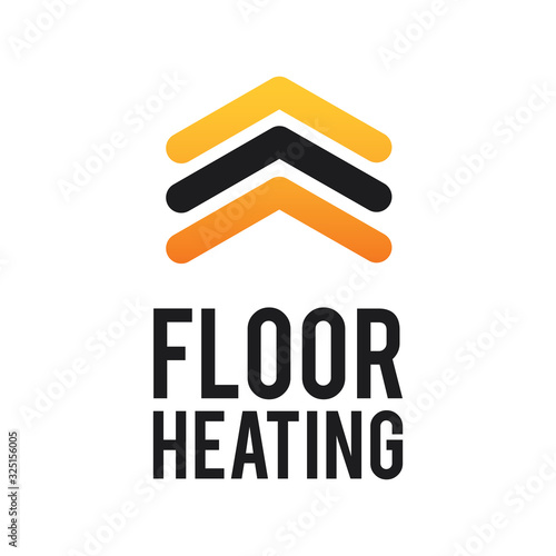 Vector logo of Underfloor heating and heat