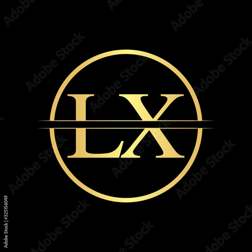 Initial LX letter Logo Design vector Template. Abstract Letter LX logo Design