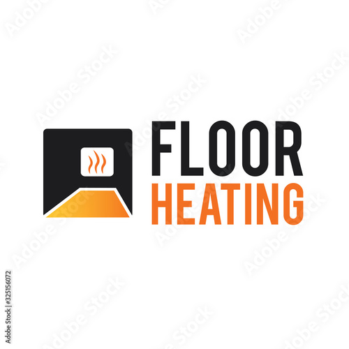 Vector logo of Underfloor heating and heat