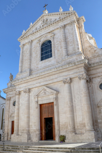 Mother Church of St. George Martyr. Locorotondo, Bari, Puglia, Italy