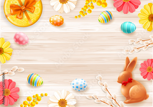 Background Or Frame For Easter Banner