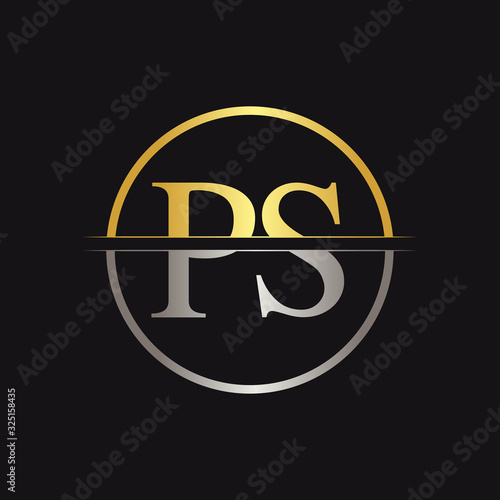 Initial Monogram Letter PS Logo Design Vector Template. PS Letter Logo Design