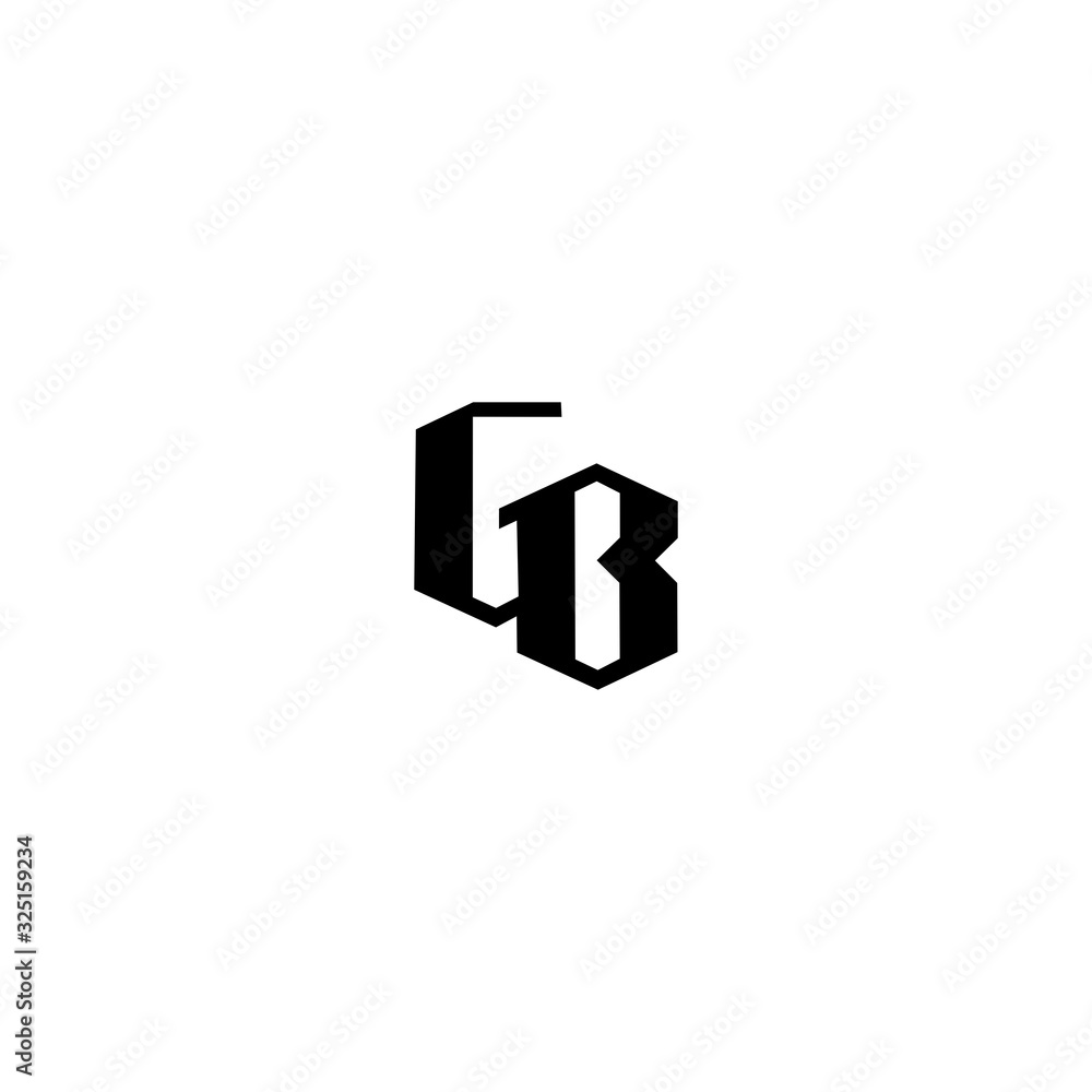 GB logo icon design template elements GB logo icon design template elements