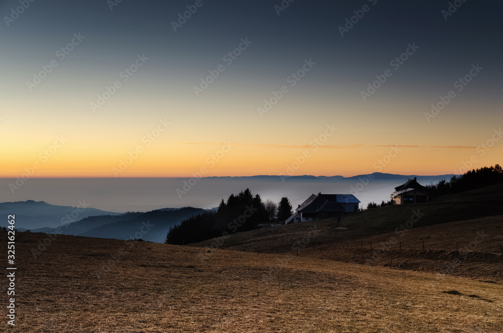 Obraz premium sunset mountains