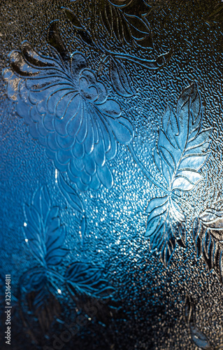 ice glass texture window