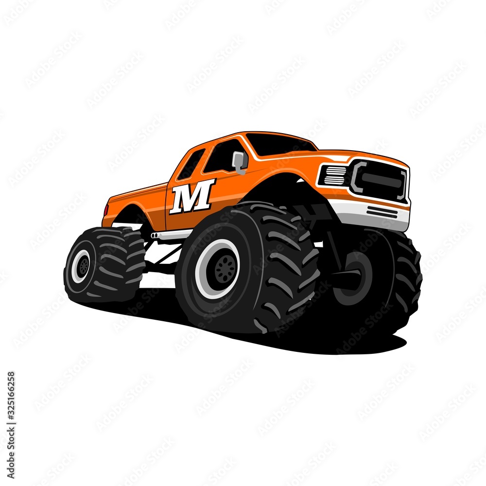 Monster Truck design vector art