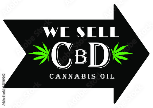 WE SELL CBD oil  Sign