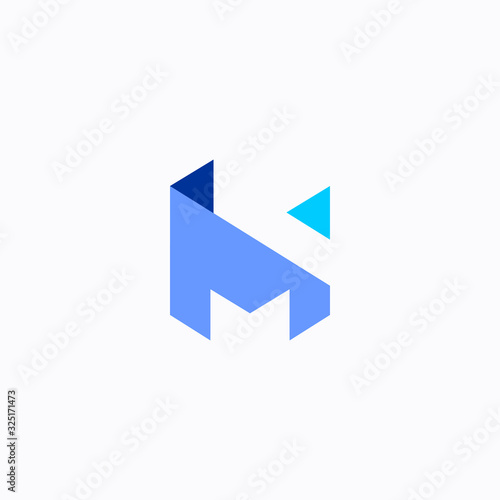 Free Download vector letter m logo design template - GFXLoad