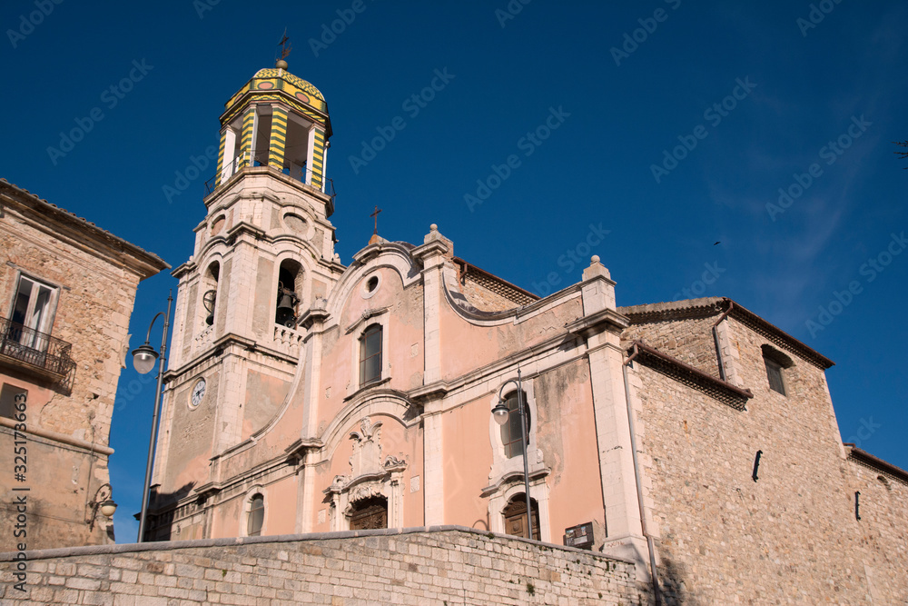 Ancient cathedral of the small town of Ripalimosani, Molise region, Italy