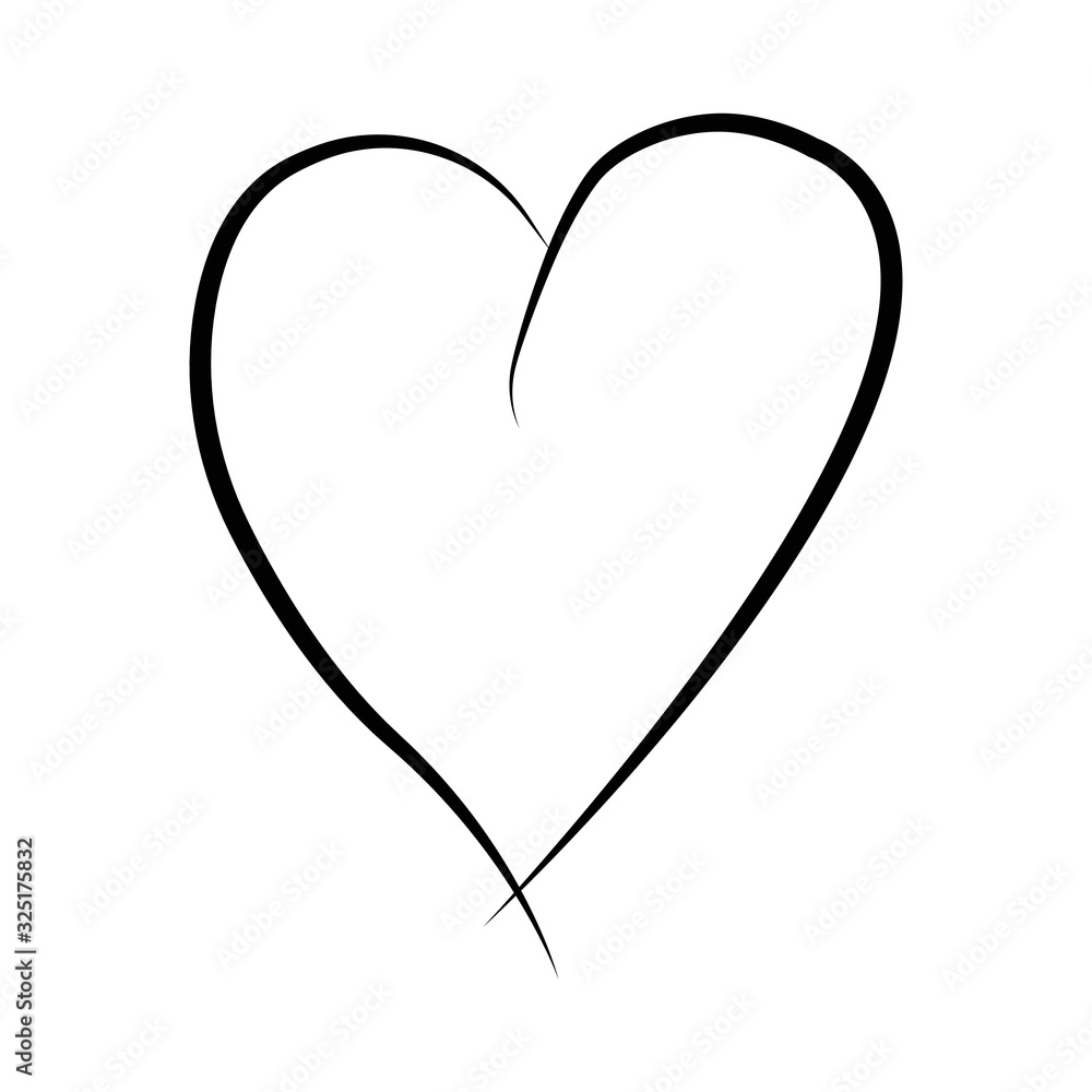 outline hand drawn heart icon.Vector heart collection. Illustration for your graphic design. outline hand drawn heart icon.Vector heart collection. Illustration for your graphic design.