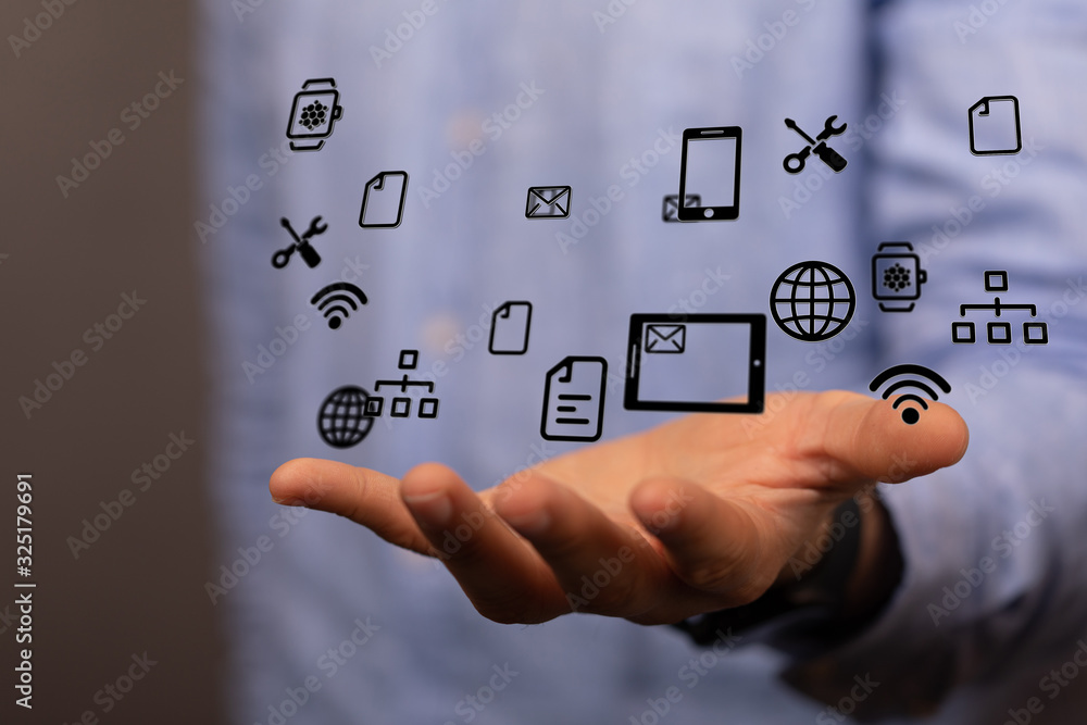 Cloud storage and Computing concept. Cloud storage and Computing concept.