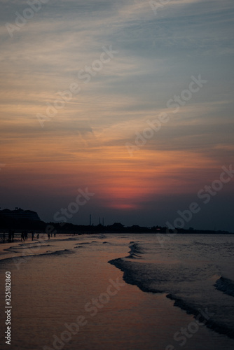 sunset on beach in Haikou © jinghan