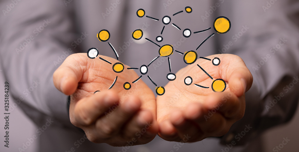 team work connection digital concept . team work connection digital concept .