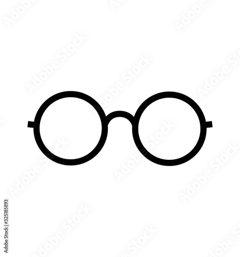 Vector glasses Icon isolated on white background