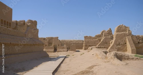 Landscape view of Gaochang Ruins in Turpan Xinjiang Province China. photo