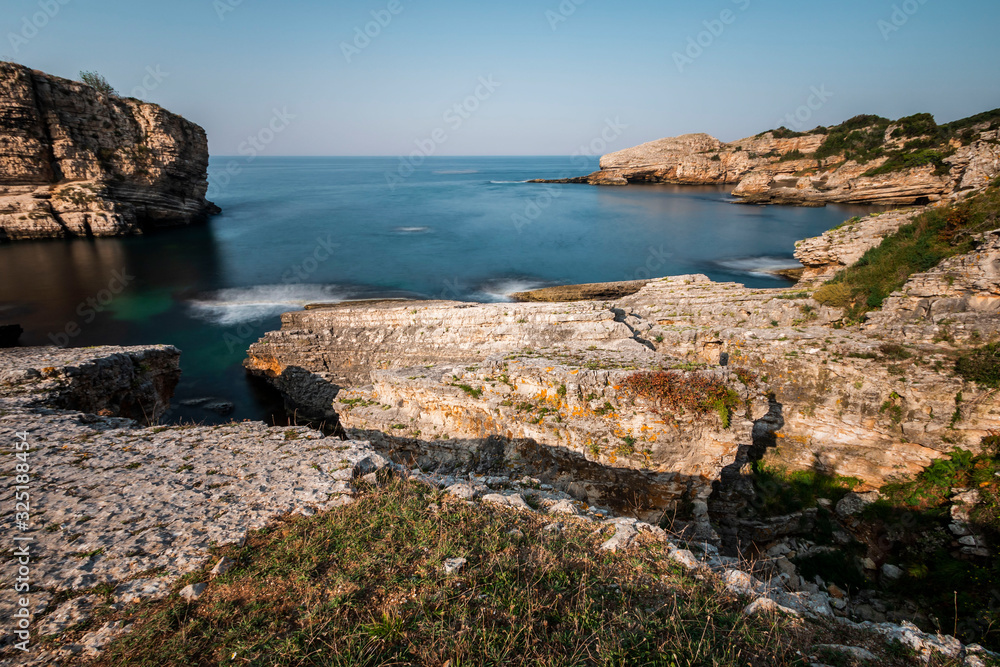 The rocky coast of Bagirganli village of Kandira district. The rocky coast of Bagirganli village of Kandira district.