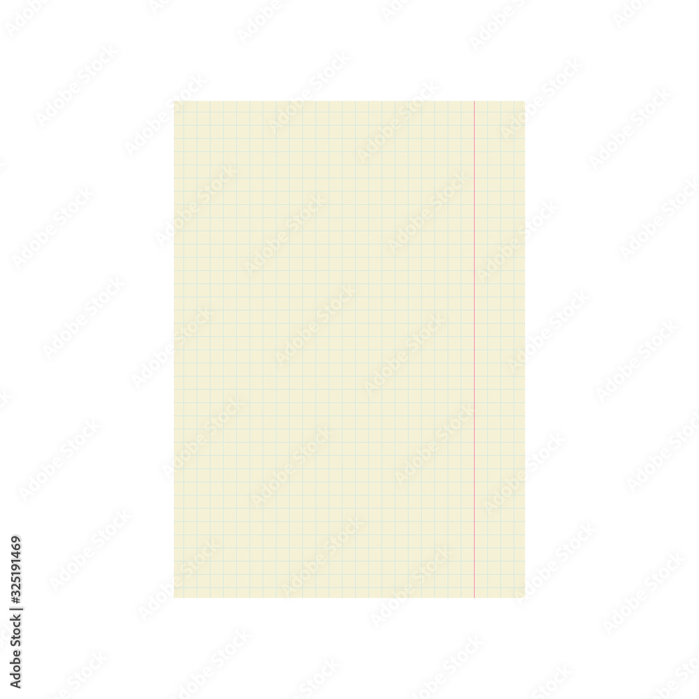 notebook page template isolated white background vector notebook page template isolated white background vector