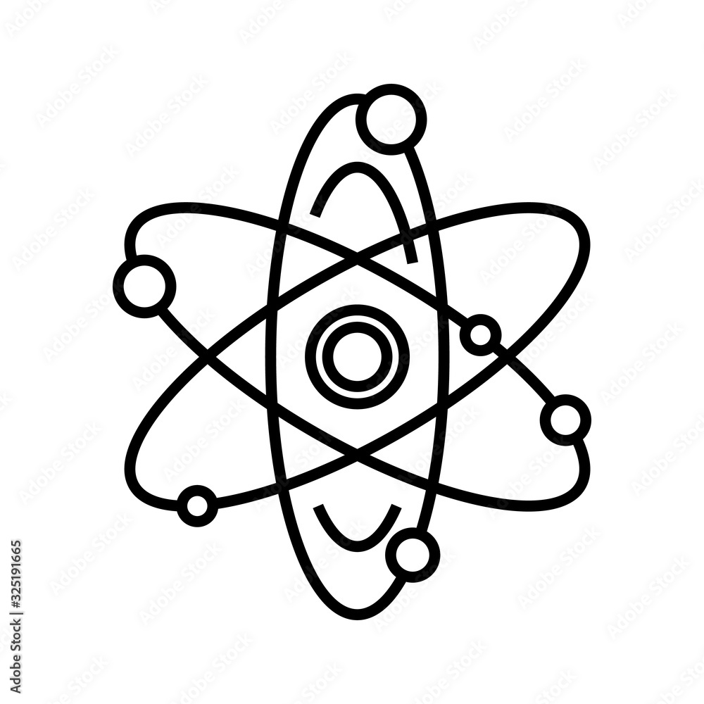 Chemistry connections line icon, concept sign, outline vector illustration, linear symbol. Chemistry connections line icon, concept sign, outline vector illustration, linear symbol.