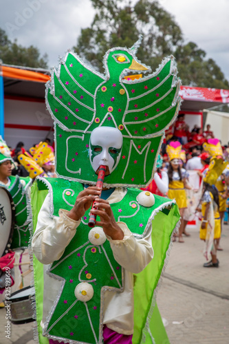 Allegory and quena at the Cajamarca carnival photo