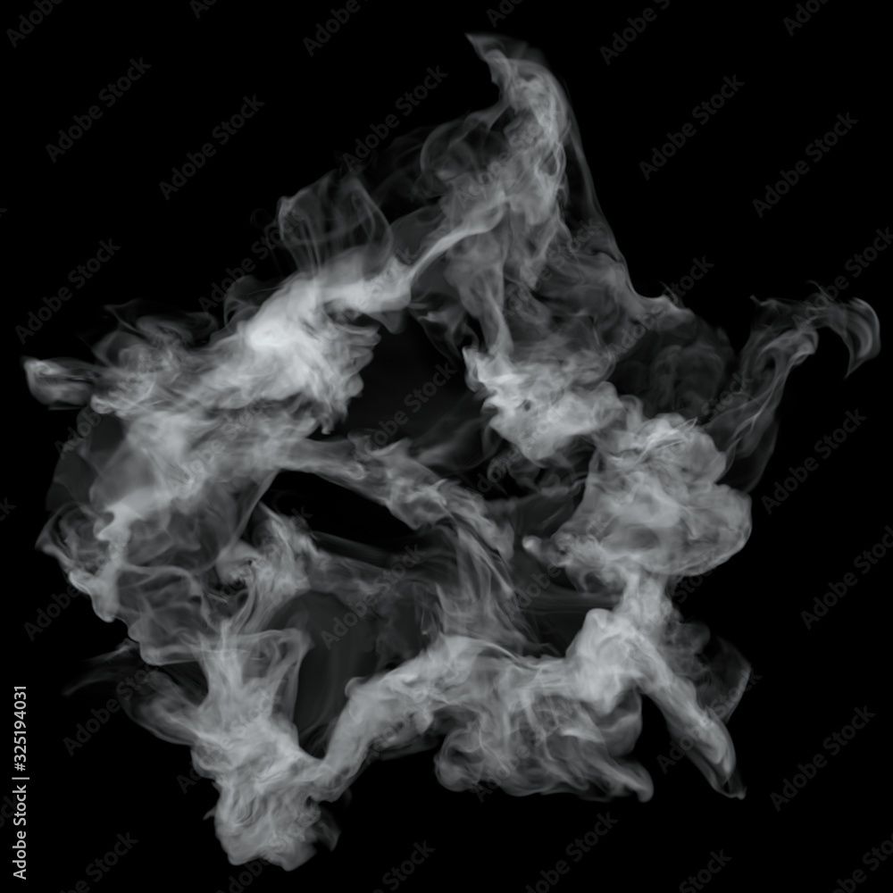 White cloud burst texture isolated on black background. Steam explosion special effect. Realistic thick smoke Puff. White cloud burst texture isolated on black background. Steam explosion special effect. Realistic thick smoke Puff.