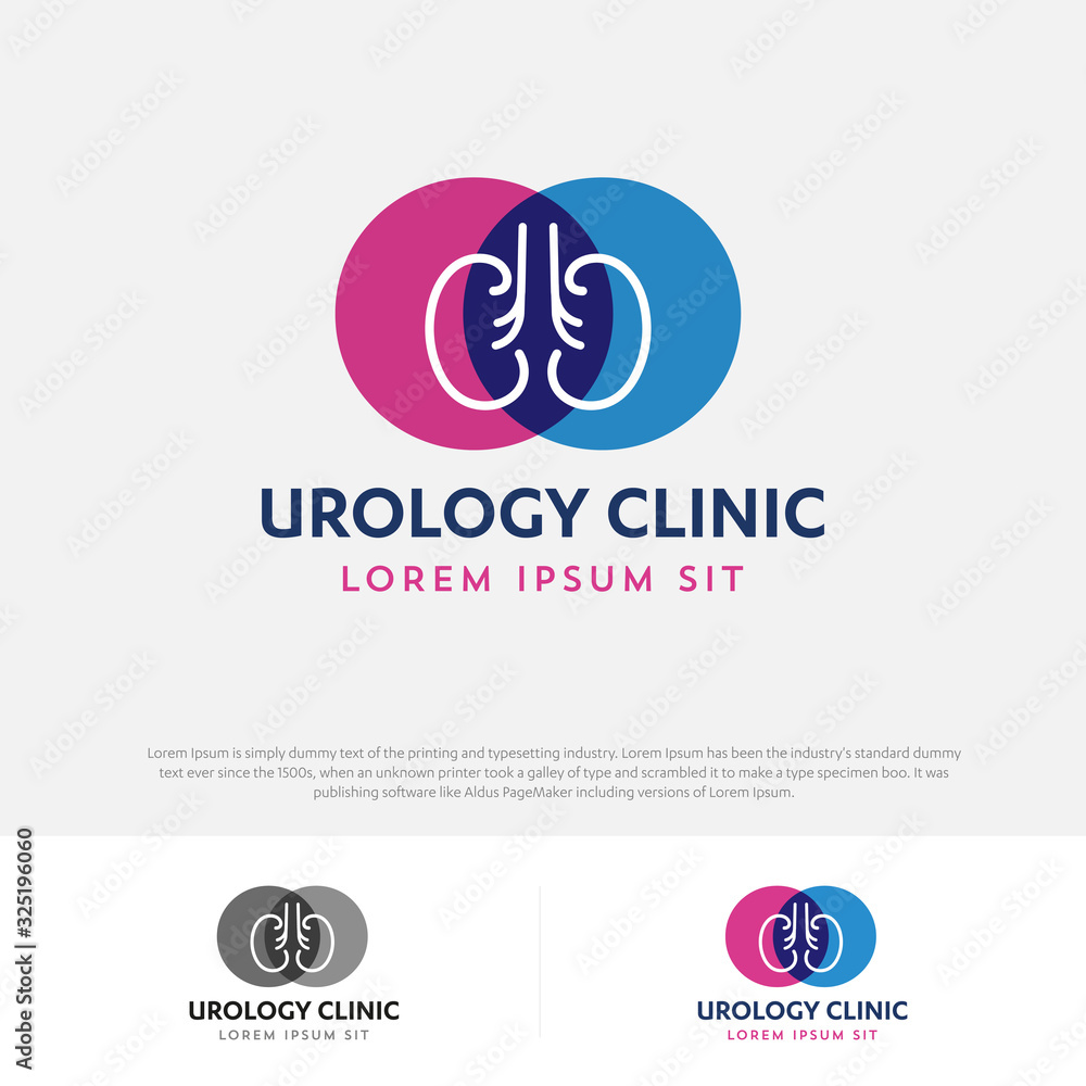 Kidney Urology Care logo designs vector Human Kidneys Nephrology Icon Medical Hospital Clinic Symbol 