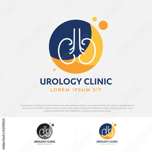 Kidney Urology Care logo designs vector Human Kidneys Nephrology Icon Medical Hospital Clinic Symbol 
