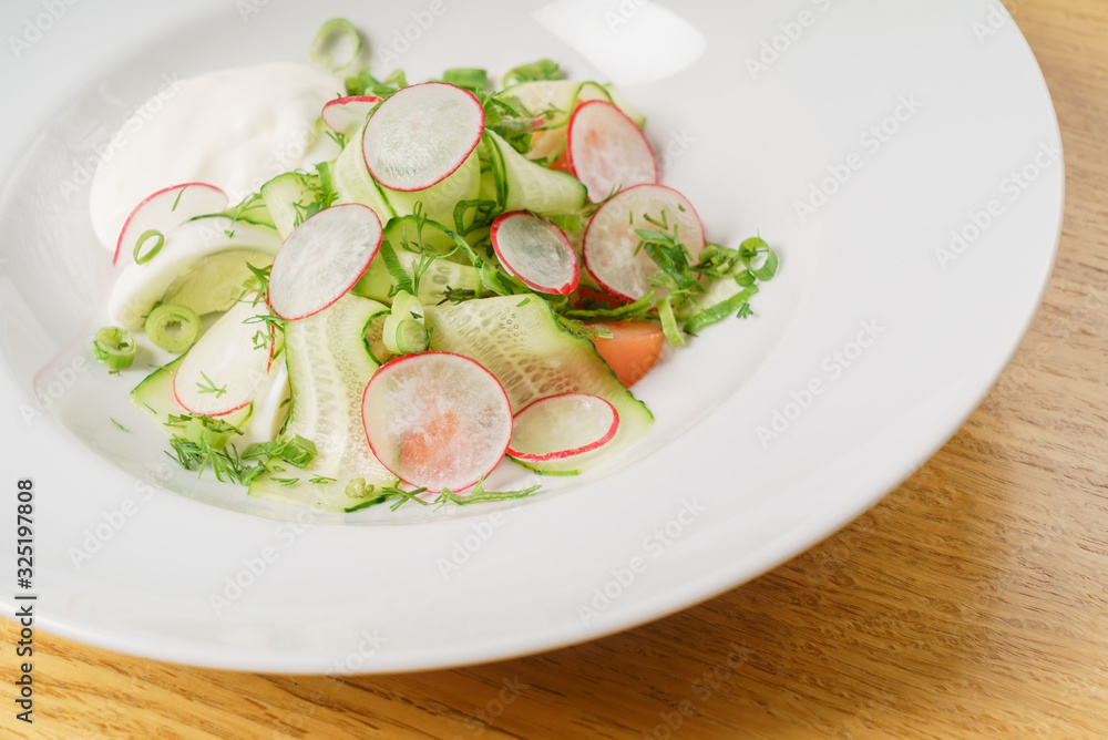 spring salad with cucumber and radish spring salad with cucumber and radish