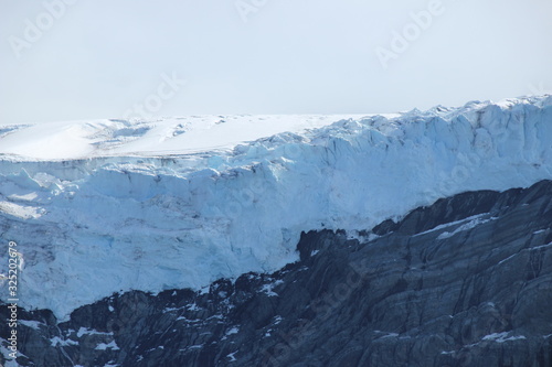 Gletscher auf Berg in Südgeorgien