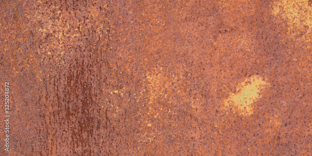 Panoramic corroded metal rusty wall plate, high resolution. Grunge metal iron panel. Panoramic corroded metal rusty wall plate, high resolution. Grunge metal iron panel.