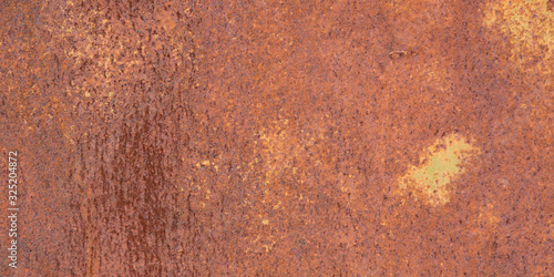 Wallpaper Mural Panoramic corroded metal rusty wall plate, high resolution. Grunge metal iron panel. Torontodigital.ca
