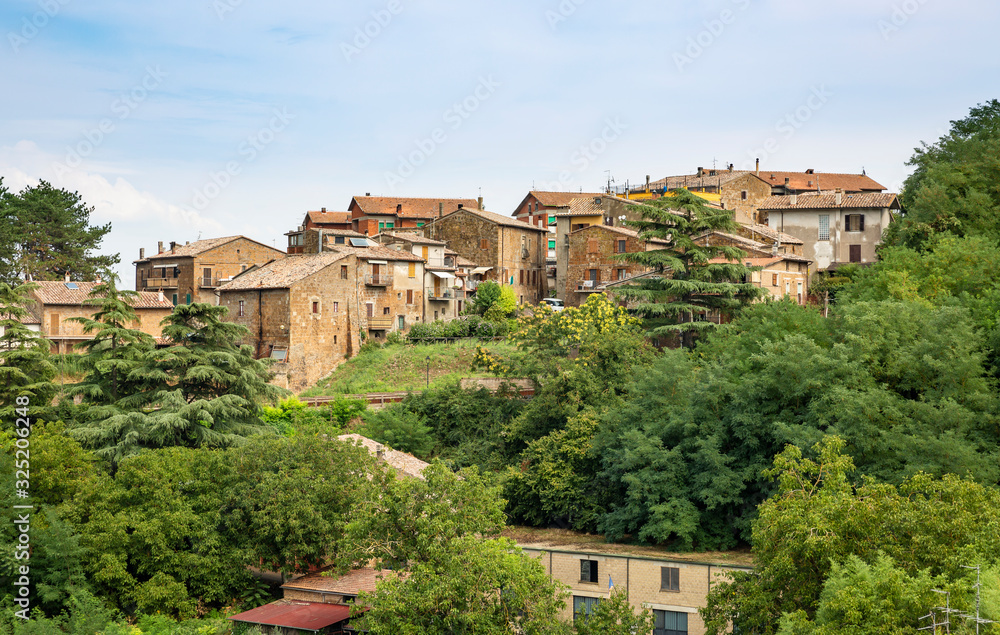 a view of Proceno town, Province of Viterbo, Latium region, Italy