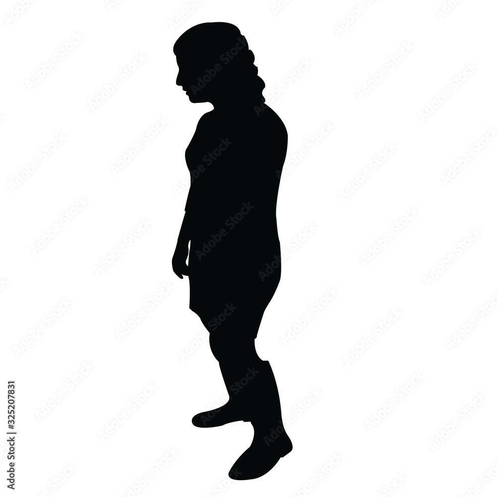Fototapeta premium a woman body silhouette vector